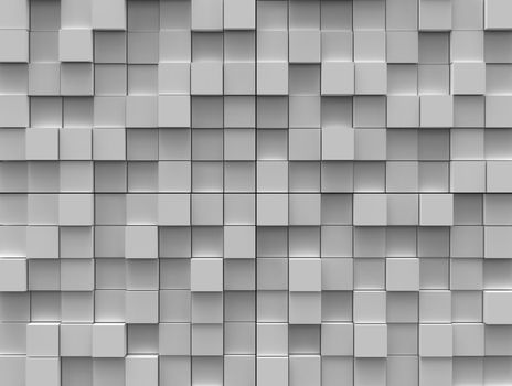 Abstract background - white color cubes