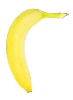 Ripe banana isolated on white background 