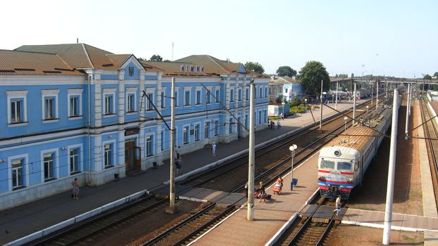 view of the train station