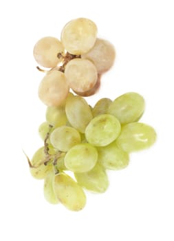 Fresh  grapes. Isolated on white 