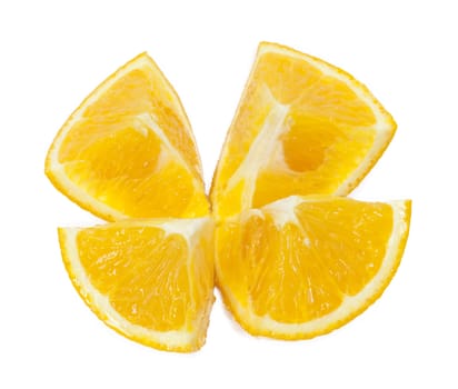 oranges isolated on white 