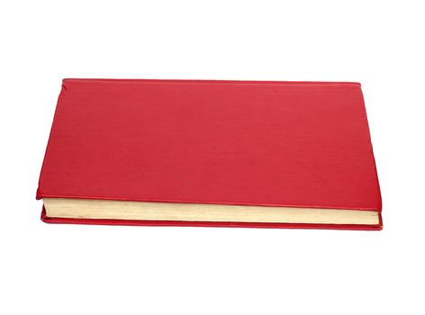 Red book isolated on white . Clean cover 