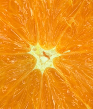 macro of an orange for backgrounds 