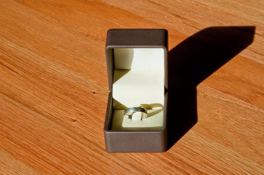 Ring in jewelry box