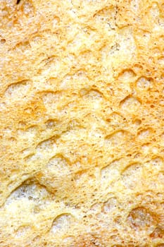 crust of bread as background