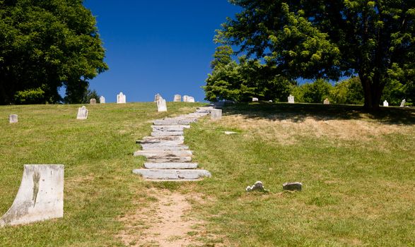 National Park Service owns and operates the historic Civil War town of Harpers Ferry with its old cemetery