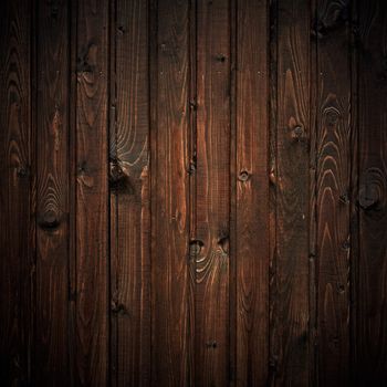 Brown wooden background, square composition.