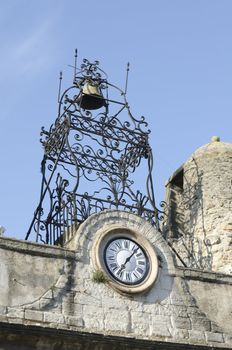 bell and clock of Camaret-sur-Aigues in Provence, France
