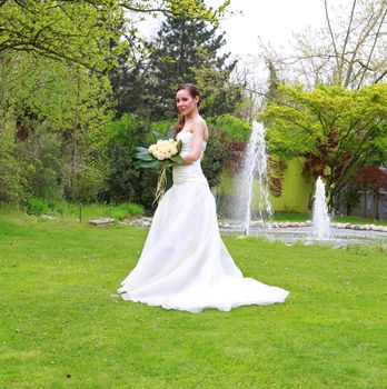 smiling bride