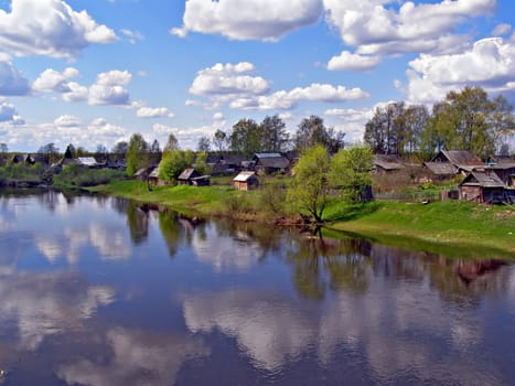 village near river