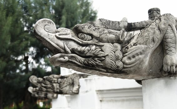 Asian Sculpture Dragon. Imperators Guard. Symbol of protectoin.