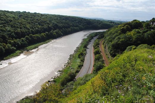 Avon river in Bristol,England