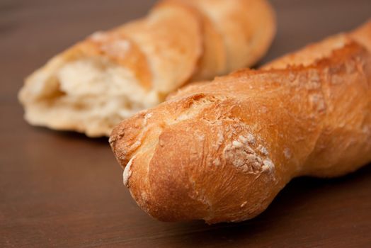 crusty and delicious French baguette made in the traditional way