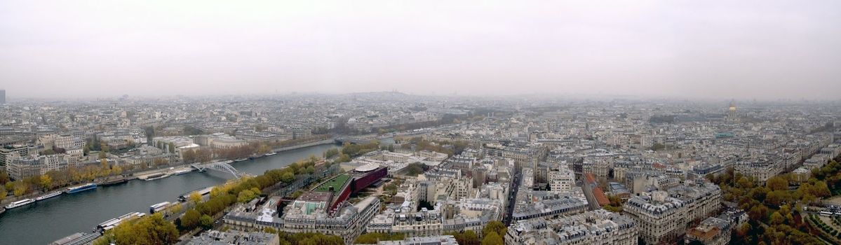 Paris as seen from the Tower of Eiffel