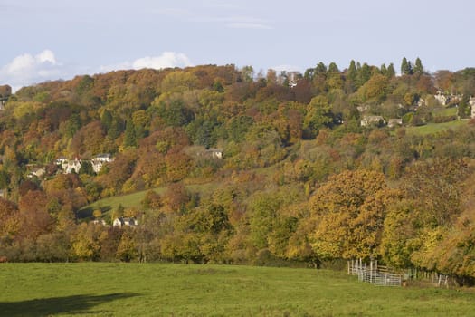 Autumn in the Cotswolds, Gloucestershire, England.