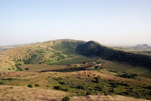 Panoramic view of golan heights, Israel 2009
