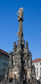 The column of the Holy Trinity in the main square of Olomouc in Republic Czech, World Heritage Site by Unesco