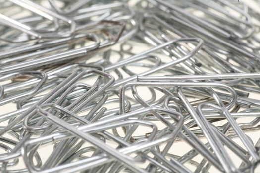 paperclips on white