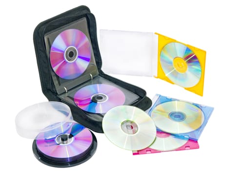 purse for DVD and CD drives on a white background