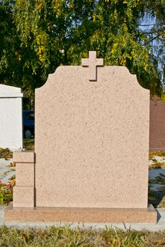 Blank gravestone