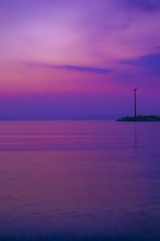 harbor at night