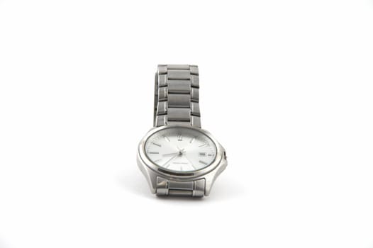 Watch with a bracelet on a white background