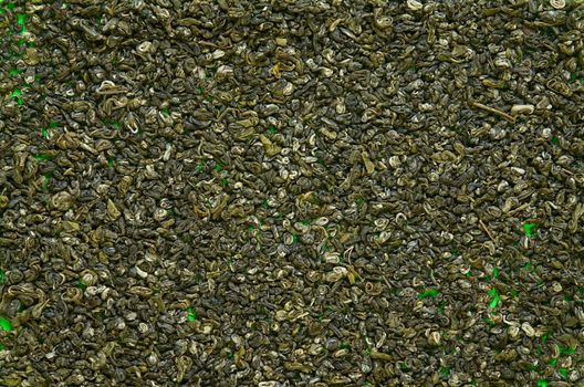 texture with the scattered green tea