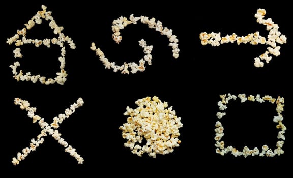 symbol computer internet icon button popcorn web
