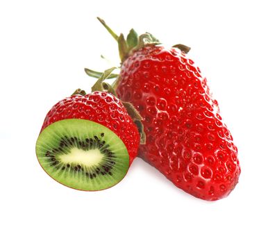 Strawberry which looks like kiwi inside