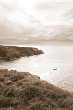 west of ireland coastal view on a calm winters day