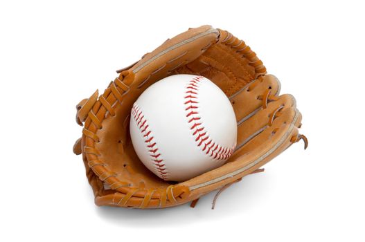 baseball ball in kids/junior sized glove