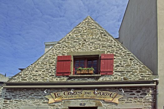St-Malo, House detail, Brittany, France