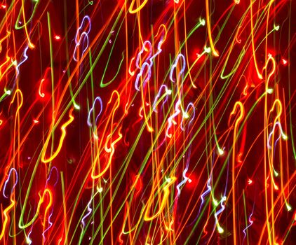 abstract background: colored light motion blurs #1