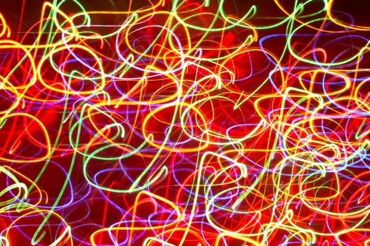 abstract background: colored light motion blurs #1