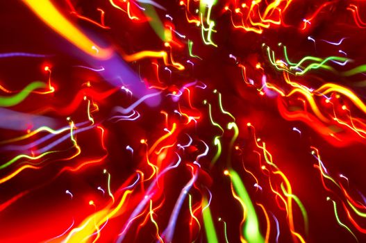 abstract background: colored light motion blurs