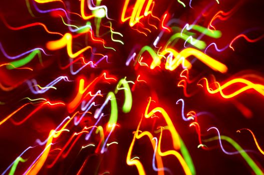 abstract background: colored light motion blurs