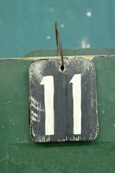 number tags plate for badminton games scores