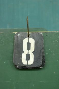 number tags plate for badminton games scores