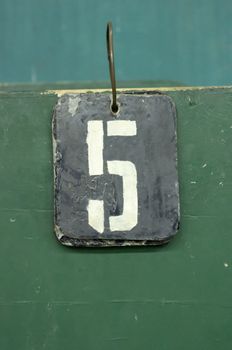 number tags plate for badminton games scores
