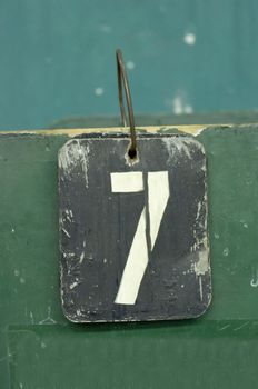 number tags plate for badminton games scores