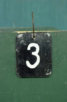number tags plate for badminton games scores