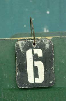 number tags plate for badminton games scores