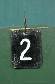 number tags plate for badminton games scores