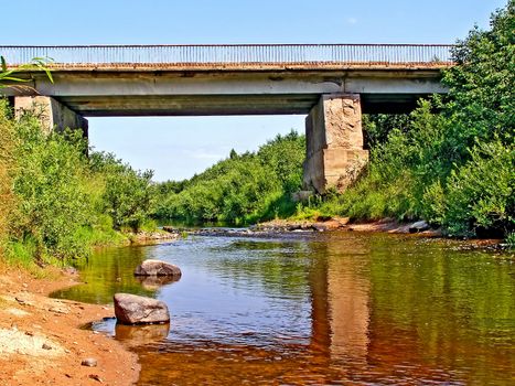 old car bridge