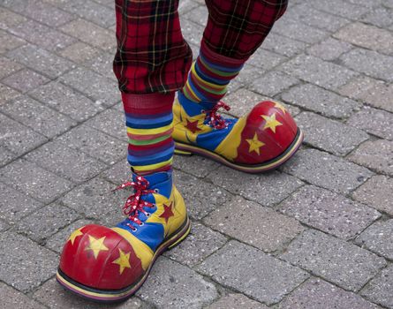 The feet of a clown. 12th International Clown Festival 2010, Svendborg, Denmark. 