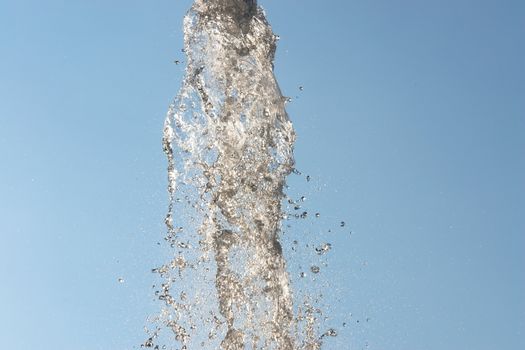 fresh water comes out of a fountain.....