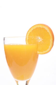 fresh orange juice on white...........