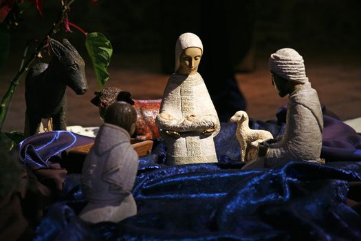 Nativity scene, Tabgha Church of the Multiplication