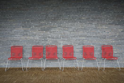 Chairs in public waiting room - Denmark.