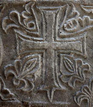 Medieval cross stone